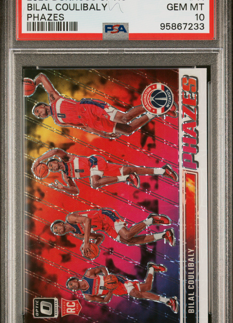 Bilal Coulibaly 2023-24 Donruss Optic #11 Phazes Rookie RC SSP PSA10 GEM MT