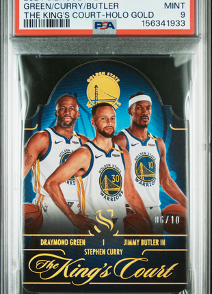 Stephen Curry 2024 Panini Silhouette The King's Court Gold /10 SSP PSA9 MINT