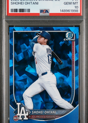 Shohei Ohtani 2025 Bowman Chrome #17 Sapphire Edition PSA10 GEM MT