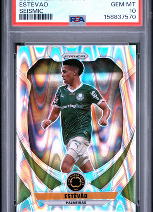 Estevao 2025 Panini Prizm FIFA Club World Cup #151 Seismic PSA10 GEM MT