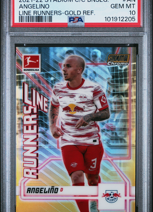 Angelino 2021-22 Stadium Club Chrome Bundesliga  Gold Refractor /50 PSA10 GEM MT