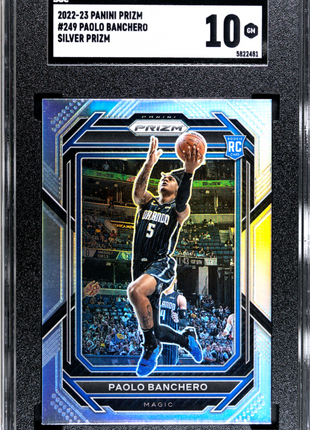 Paolo Banchero 2022-23 Panini Prizm #249 Silver Prizm RC SGC10 GEM MT