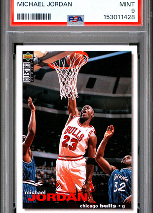 Michael Jordan 1995-96 UD Collector's Choice #45 HOF PSA9 MINT Chicago Bulls