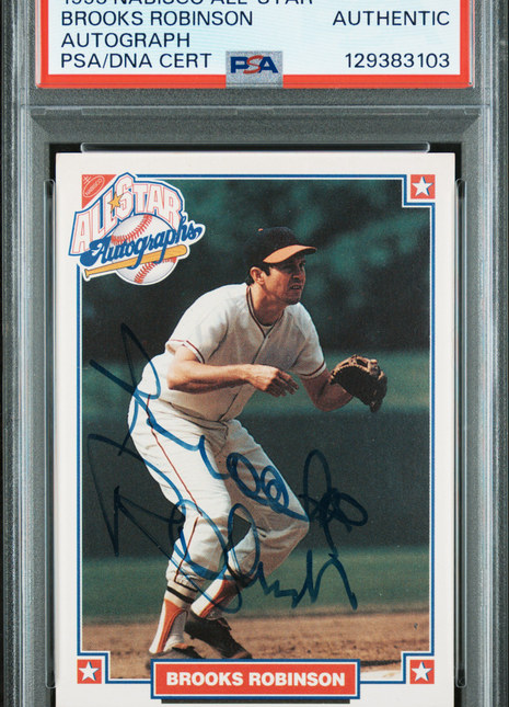 Brooks Robinson 1993 Nabisco All-Star Autograph On-Card Auto HOF PSA AUTHENTIC