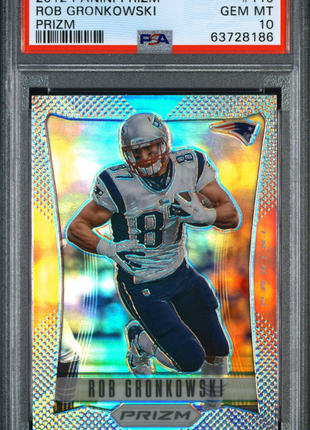 Rob Gronkowski 2012 Panini Prizm #115 Silver Prizm SP PSA10 GEM MT Patriots