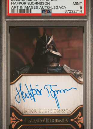 Gregor Clegane "The Mountain" 2023 Rittenhouse Game Of Thrones Auto PSA9 MINT