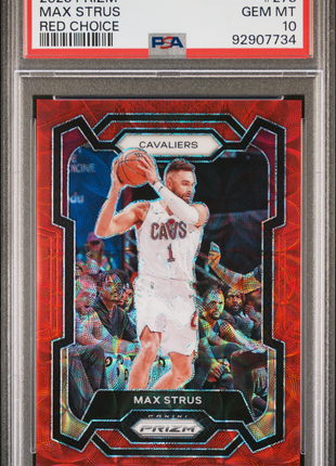 Max Strus 2023-24 Panini Prizm #273 Red Choice /88 PSA10 GEM MT Cavaliers