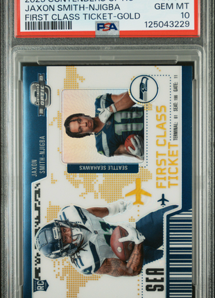 Jaxon Smith-Njigba 2023 Contenders Optic #FCT8 Ticket Gold /10 RC PSA10 GEM MT