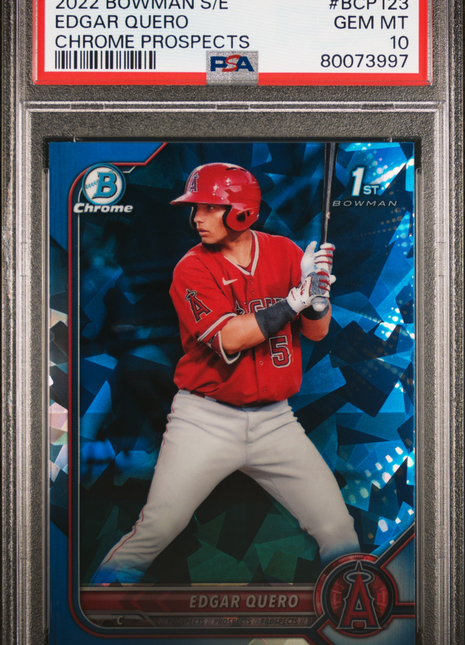 Edgar Quero 2022 Bowman Sapphire Edition #BCP123 Prospects PSA10 GEM MT Angels